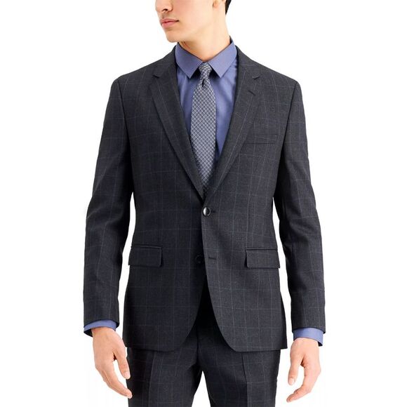 Hugo By Hugo Boss Mens Jeffrey Regular Fit Plaid Sport Coat...